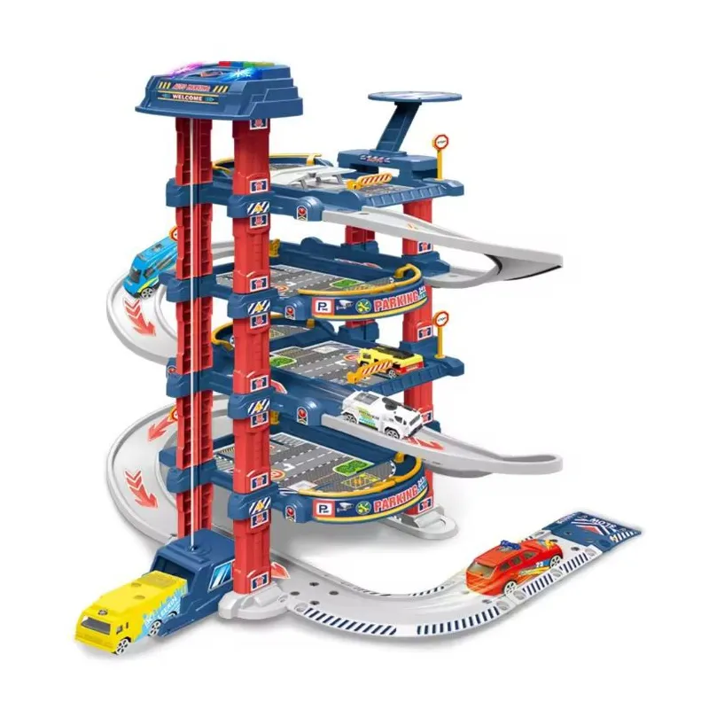 Estacionamento Extralink Kids, Garagem com Elevador Elétrico para Carros de Brinquedo