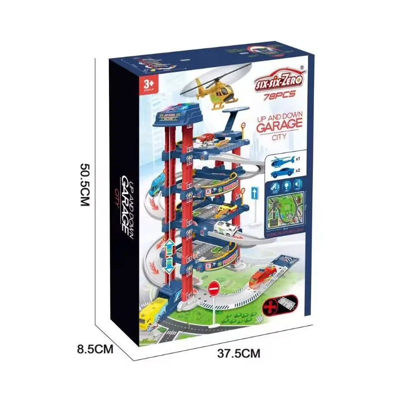 Estacionamento Extralink Kids, Garagem com Elevador Elétrico para Carros de Brinquedo