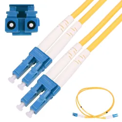 Extralink LC/UPC-LC/UPC Patchcord Jednomodový, Duplex, G652D, PVC, 3mm, 1m