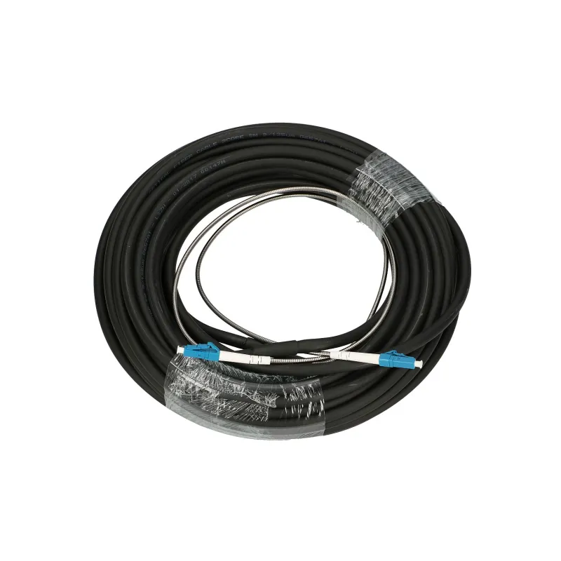 Extralink LC/UPC-LC/UPC Patchcord Jednomodowy, Simplex, G657A1, 3mm, 20m, Zbrojony