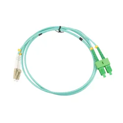 Extralink LC/UPC-SC/APC Patchcord Multimodový, OM3, Duplex, 3mm, 1m