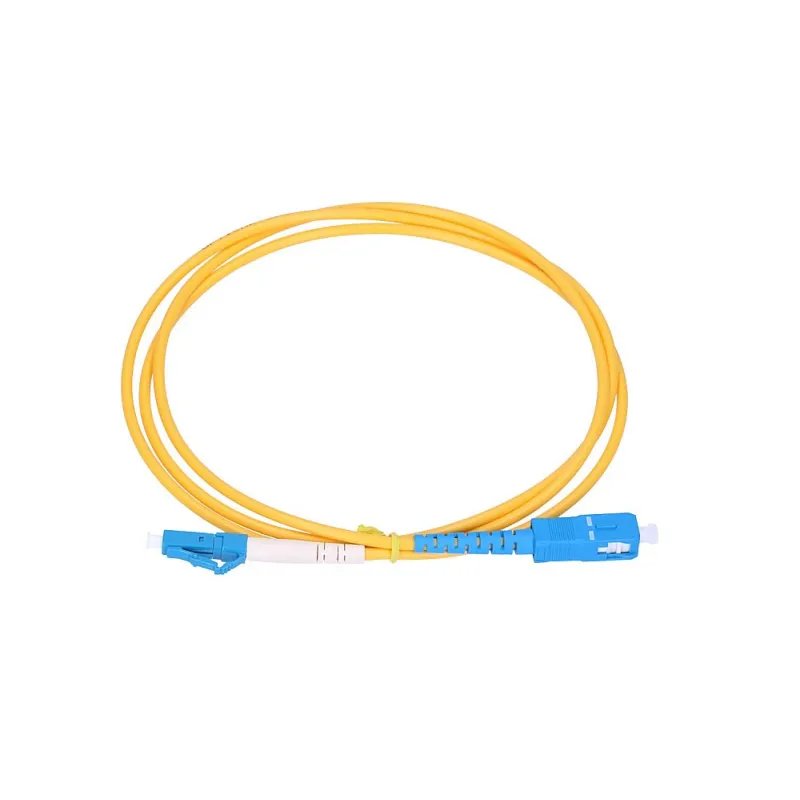 Extralink LC/UPC-SC/UPC Patchcord Jednomodový, Simplex, G652D, 3mm, 2m