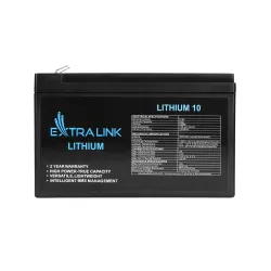 Extralink LiFePO4 10AH Akumulator 12.8V, BMS