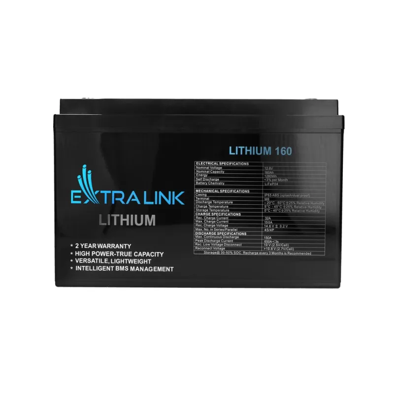 Extralink LiFePO4 160AH Akumulator 12.8V, BMS