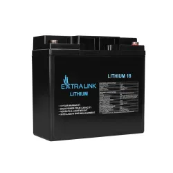 Extralink LiFePO4 18AH Baterie 12.8V, BMS