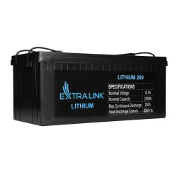 Extralink LiFePO4 200AH Akumulator 12.8V, BMS