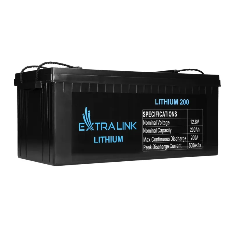 Extralink LiFePO4 200AH Akumulator 12.8V, BMS