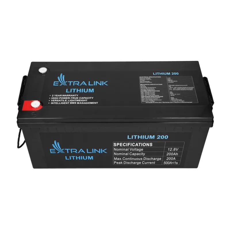 Extralink LiFePO4 200AH Akumulator 12.8V, BMS