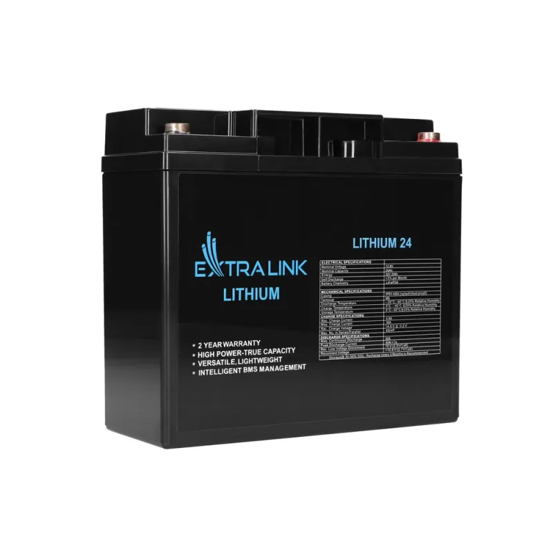 Extralink LiFePO4 24AH Akumulator 12.8V, BMS