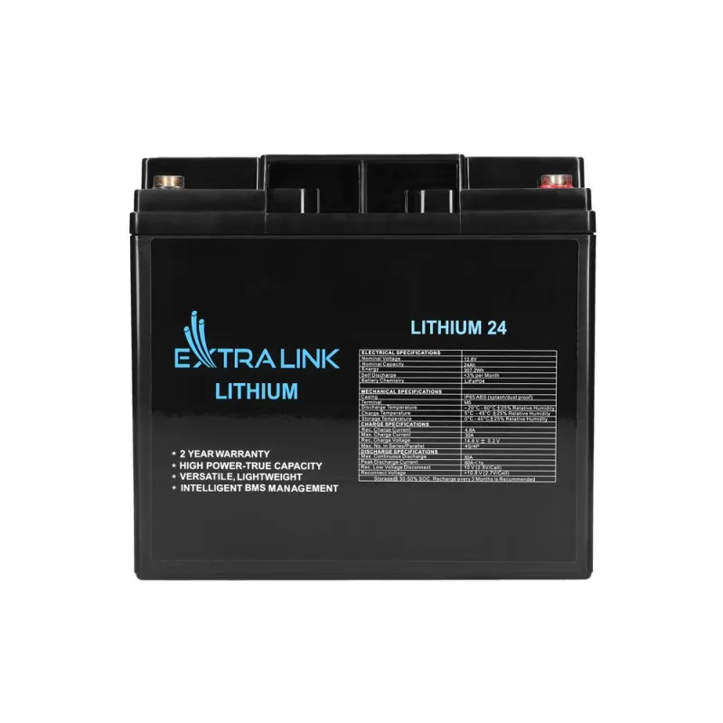 Extralink LiFePO4 24AH Akumulator 12.8V, BMS