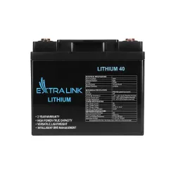Extralink LiFePO4 40AH Akumulator 12.8V, BMS