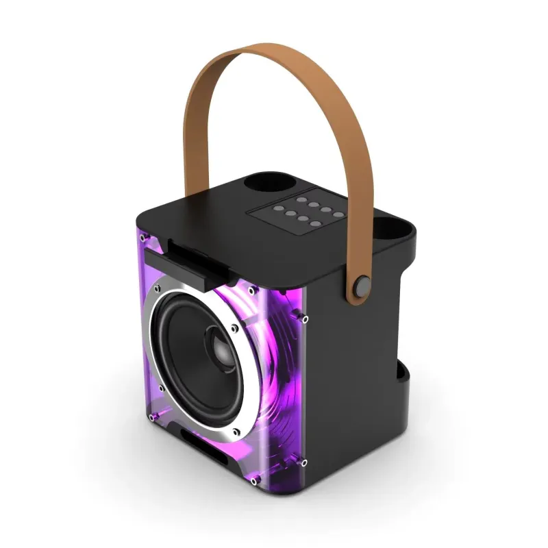 Extralink Lifestyle Box Karaoke Speaker Dual Microphone Czarny Głośnik bezprzewodowy