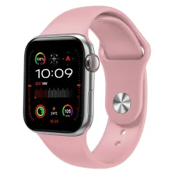 Extralink Lifestyle Smartwatch Watch9 Smartband srebrny + czarny/różowy pasek