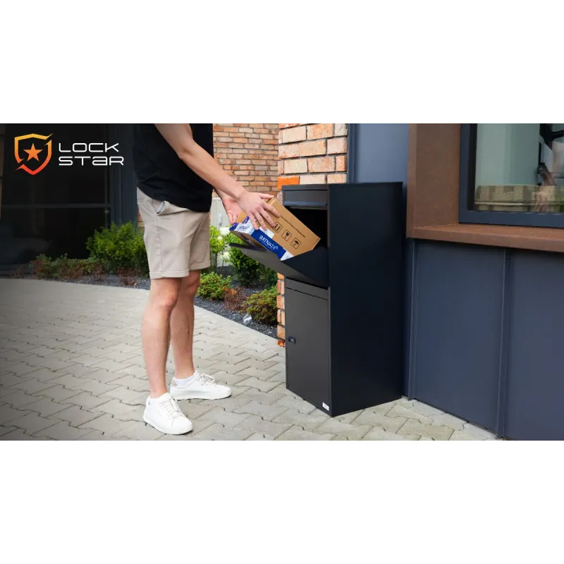 Extralink LockStar Poštovní Schránka, 43x39x102cm Ocelová Krabice na Balíky