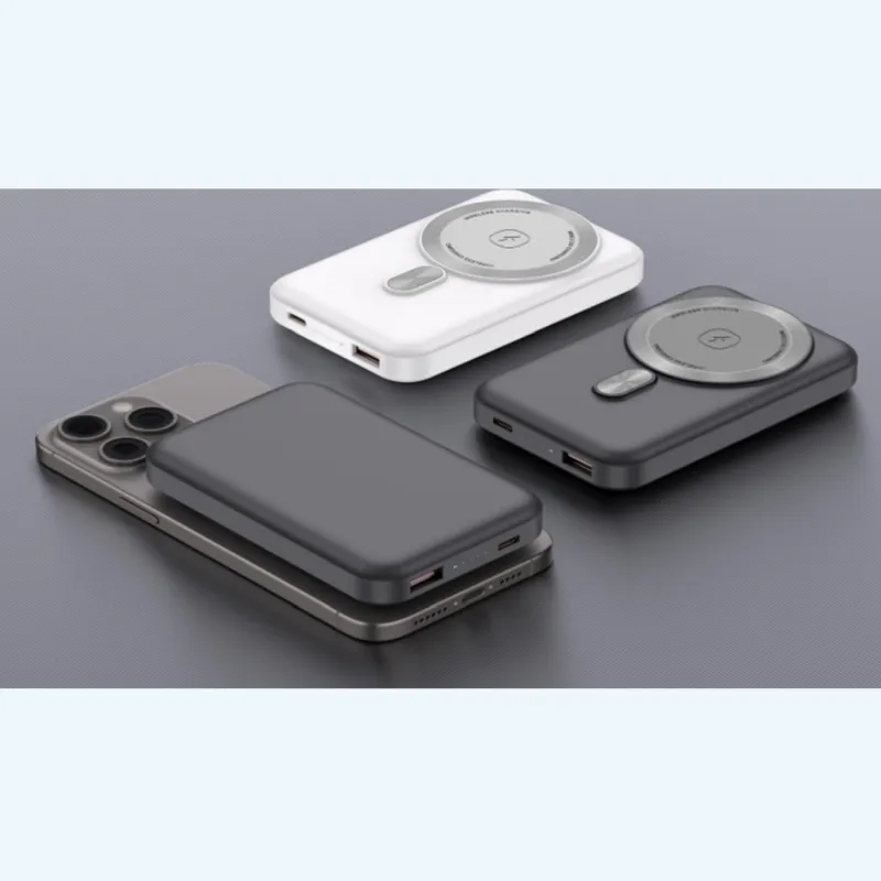 Extralink MagSafe 10000mAh Bílý Powerbank Power bank, 38.5Wh PD20W+15W USB-C USB-A