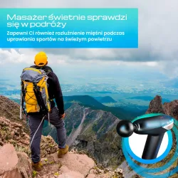 Extralink Massage Gun Lite Masážní pistole 3200 ot./min., 6 výměnných hrotů