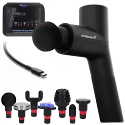 Extralink Massage Gymgun Fit 2.0 Pro Pistolet do masażu 7 głowic, 6 trybów