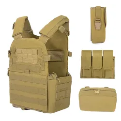 Extralink Colete Tático Militar Protetor MOLLE ASG MIL-691