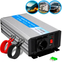 Extralink OPIM-1500W Przetwornica napięcia samochodowa 12V, 1500W modyfikowany sinus