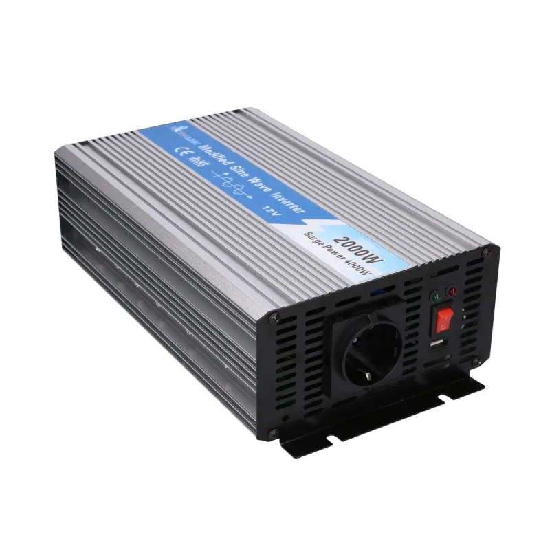 Extralink OPIM-2000W Przetwornica napięcia samochodowa 12V, 2000W modyfikowany sinus