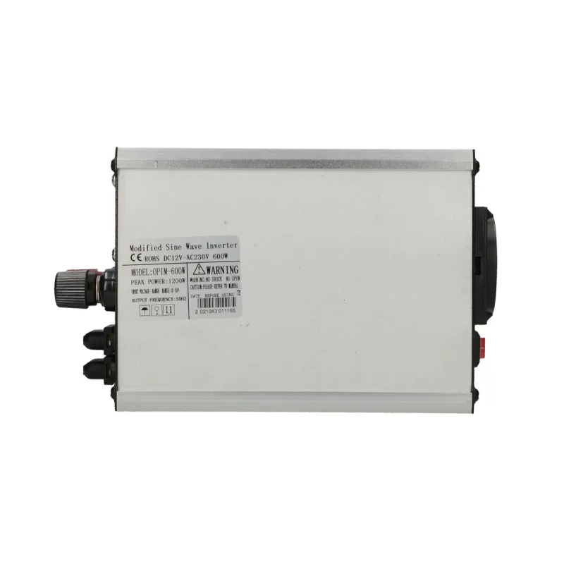 Extralink OPIM-600W Przetwornica napięcia samochodowa 12V, 600W modyfikowany sinus