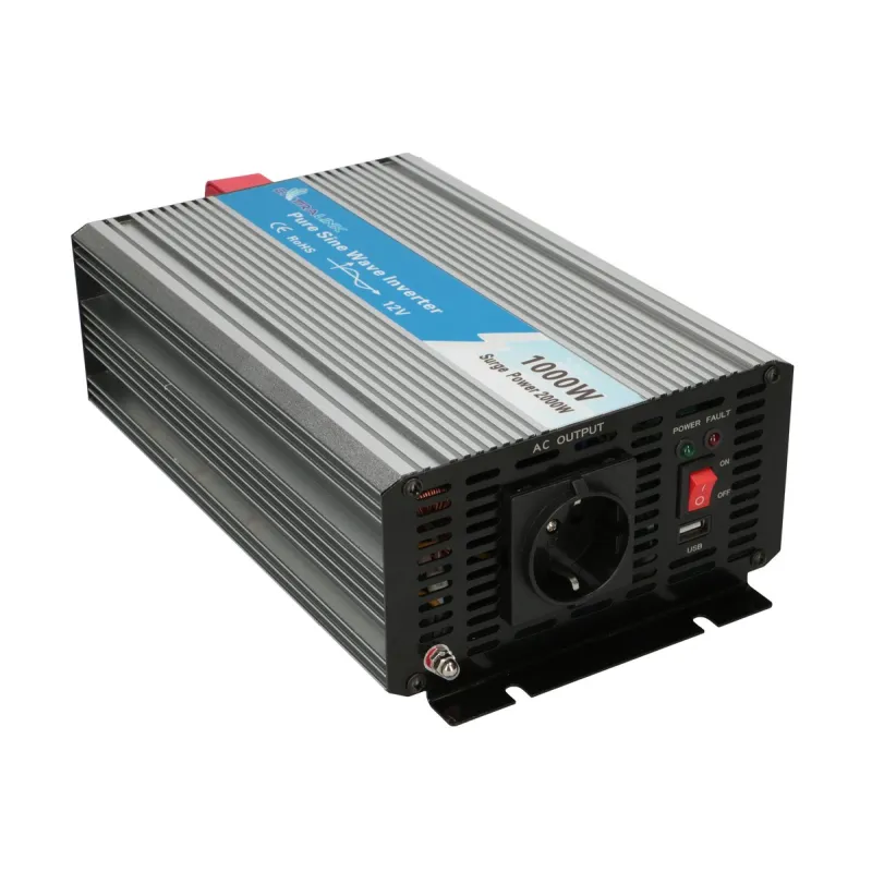 Extralink OPIP-1000W Przetwornica napięcia 12V - 230W, 1000W, czysty sinus