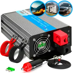 Extralink OPIP-500W Przetwornica napięcia samochodowa 12V, 500W czysty sinus