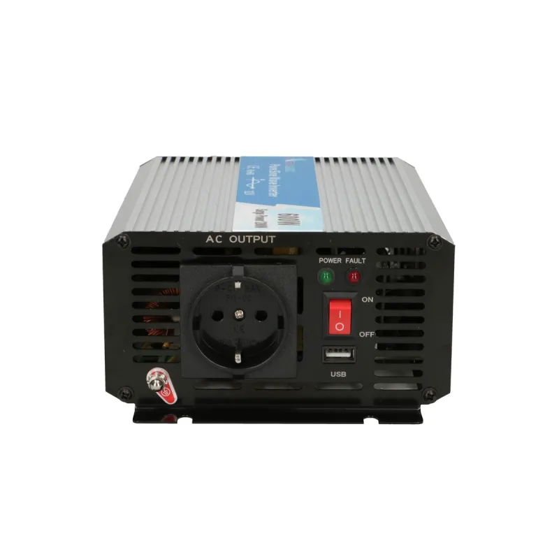 Extralink OPIP-600W Przetwornica napięcia samochodowa 12V, 600W czysty sinus