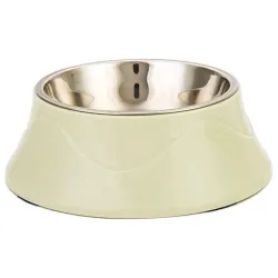 Cuenco Doble para Perros y Gatos Extralink Pets, Metal 2 en 1 para Comida Seca Húmeda y Agua pet-824