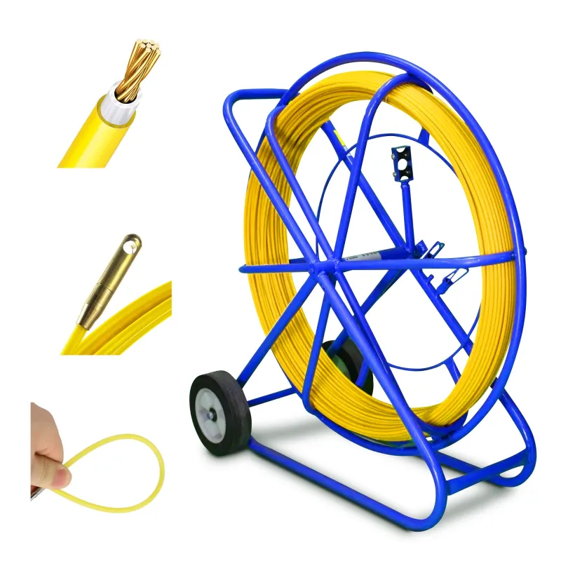 EXTRALINK CABLE PULLING ROD 11MM 350M PILOT Z WŁÓKNA SZKLANEGO DO PRZECIĄGANIA KABLI 11MM 350M ZÓŁTY