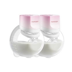 MOMCOZY S12 PRO+ WEARABLE BREAST PUMP PINK DOUBLE PACK - Imagem 2