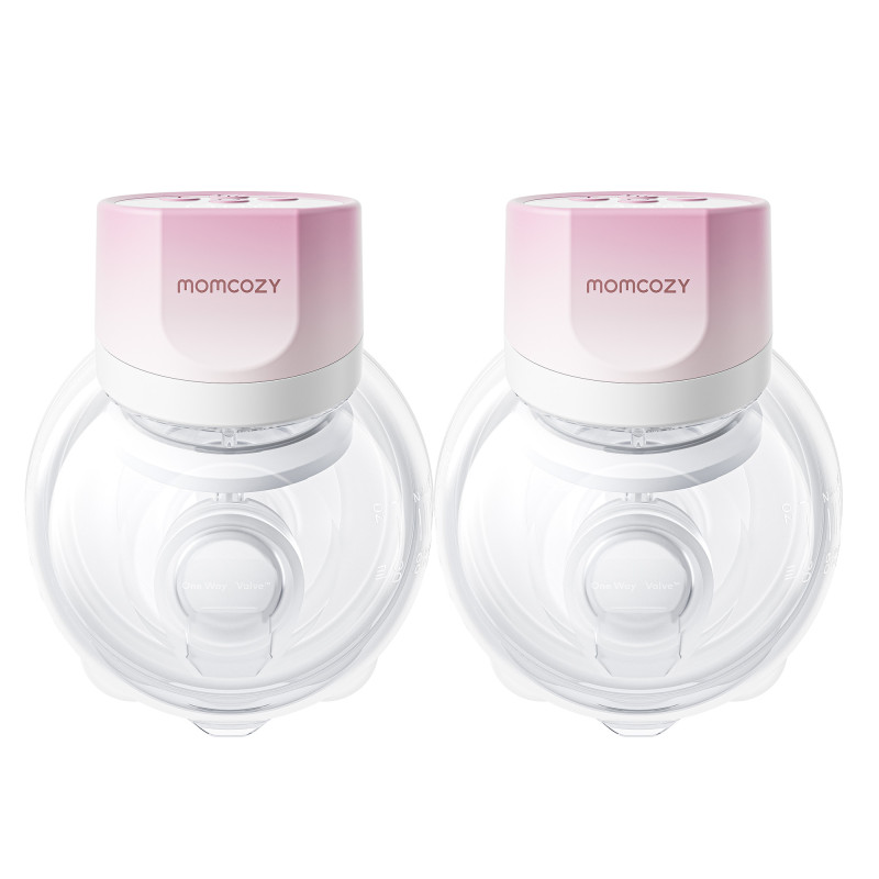 MOMCOZY S12 PRO+ WEARABLE BREAST PUMP PINK DOUBLE PACK - Imagem 3