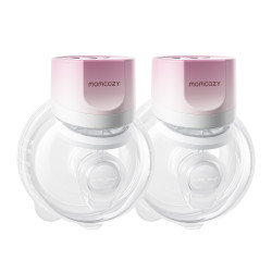 MOMCOZY S12 PRO+ WEARABLE BREAST PUMP PINK DOUBLE PACK - Imagem 4