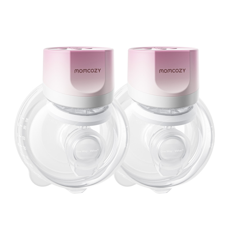 MOMCOZY S12 PRO+ WEARABLE BREAST PUMP PINK DOUBLE PACK - Imagem 4