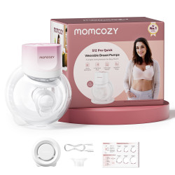 MOMCOZY S12 PRO+ WEARABLE BREAST PUMP PINK SINGLE PACK