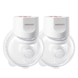 MOMCOZY S12 PRO+ WEARABLE BREAST PUMP WHITE DOUBLE PACK - Imagen 3