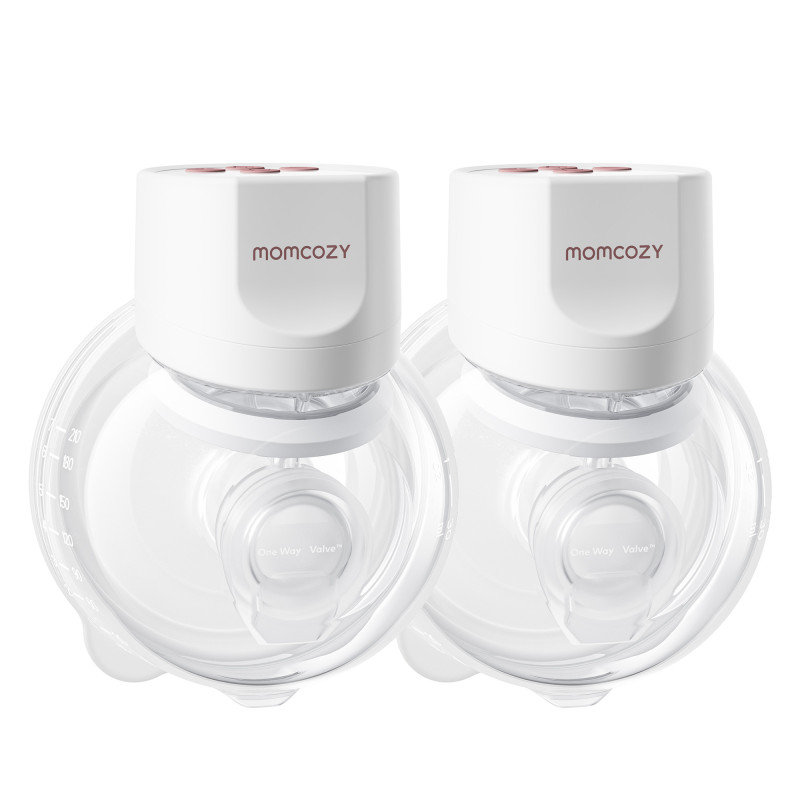 MOMCOZY S12 PRO+ WEARABLE BREAST PUMP WHITE DOUBLE PACK - Imagen 3
