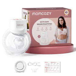 MOMCOZY S12 PRO+ WEARABLE BREAST PUMP WHITE SINGLE PACK