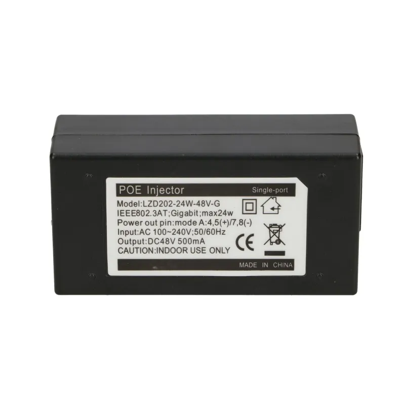 Extralink POE-48-24W-G Zdroj napájení PoE 48V, 0,5A, 24W, Gigabit, kabel v sadě 802.3af/at