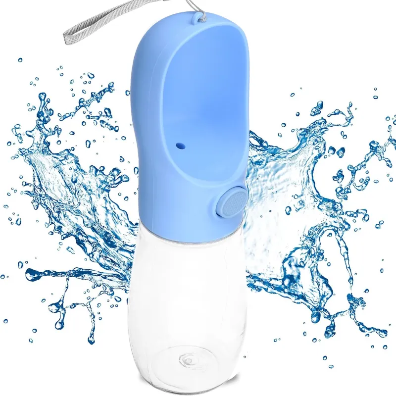 Extralink Botella de Agua Portátil para Perros y Gatos 350 ml, Cuenco de Viaje