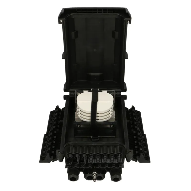 Extralink Fields Caixa de fibra óptica 16 soldas, preto