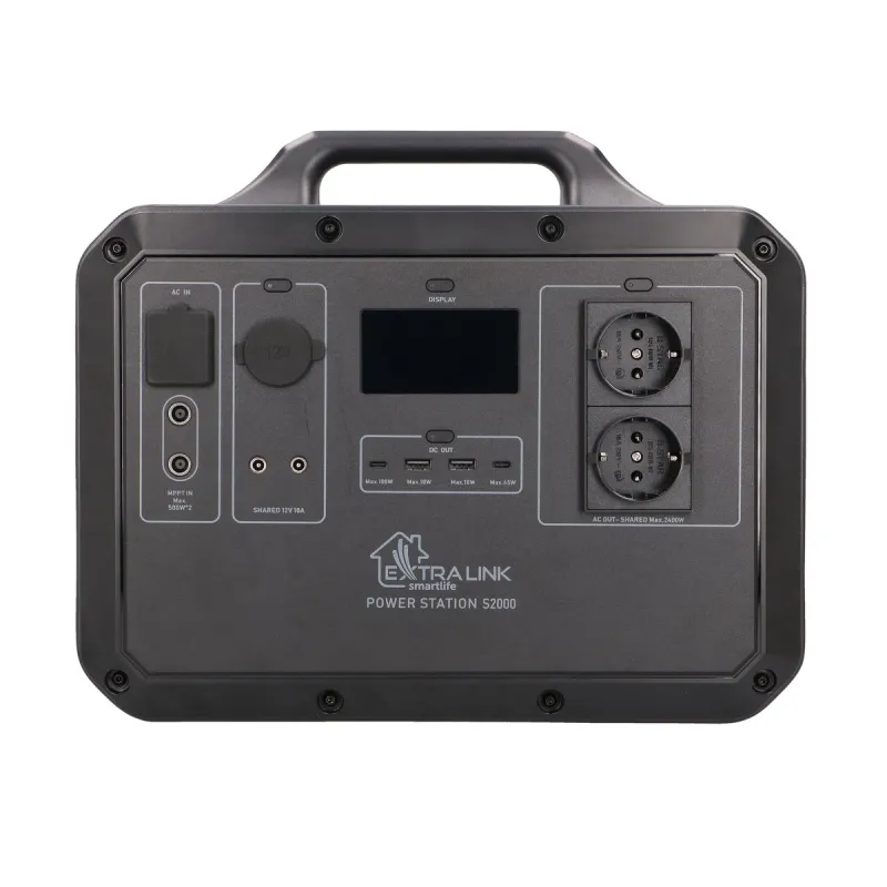 Estación de energía Extralink Power Ranger EPS-S2000F, reemplazo de Jackery, Bluetti, Ecoflow, 2240 Wh, 2400W, LiFePO4, Tuya