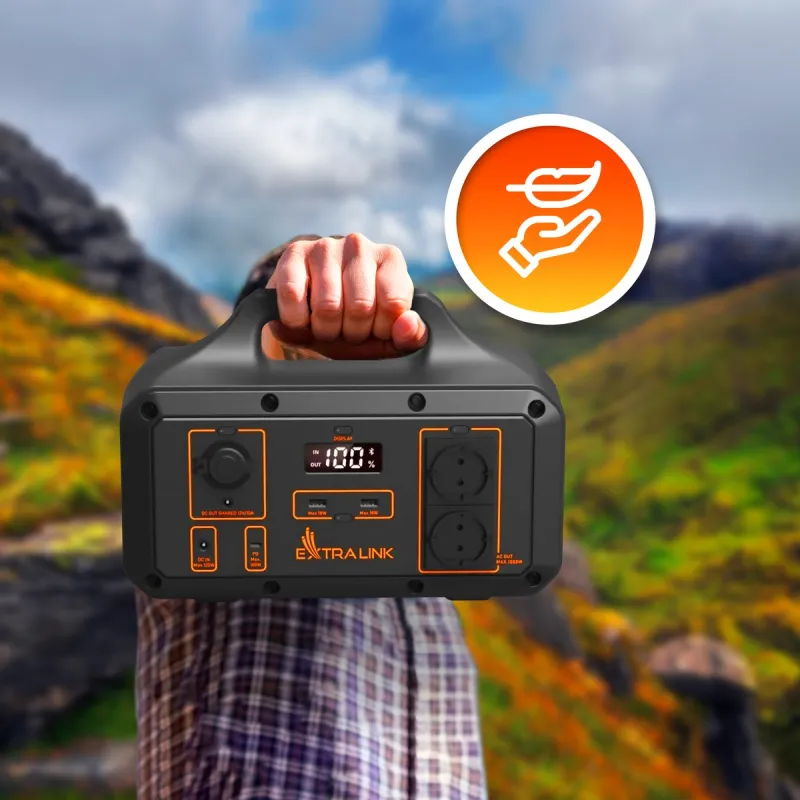 Extralink Power Ranger EPS-S600S náhrada za Jackery, Bluetti, Ecoflow Power station 680 Wh, Li-ion, Tuya