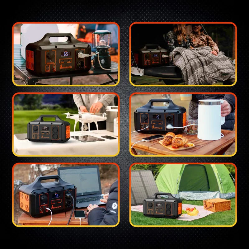 Extralink Power Ranger EPS-S600S Power Station zamiennik dla Jackery, Bluetti, Ecoflow Stacja zasilania 680 Wh, Li-ion, Tuya