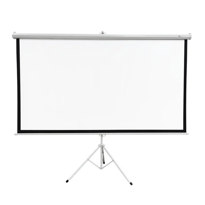 Extralink Projection Screen 100" Ekran projekcyjny 16:9, 220x125cm, PVC, pół-automatyczne zwijanie