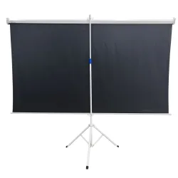 Extralink Projection Screen 100" Ekran projekcyjny 16:9, 220x125cm, PVC, pół-automatyczne zwijanie