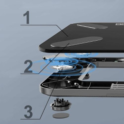 Inteligentní koupelnová váha Extralink Home, Bluetooth - Obrázek 2