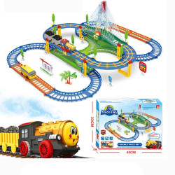 Trem El&eacute;trico Track King Extralink Kids, com Locomotiva e...