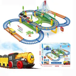 Extralink Kids, Tren el&eacute;ctrico Track King, con locomotora...