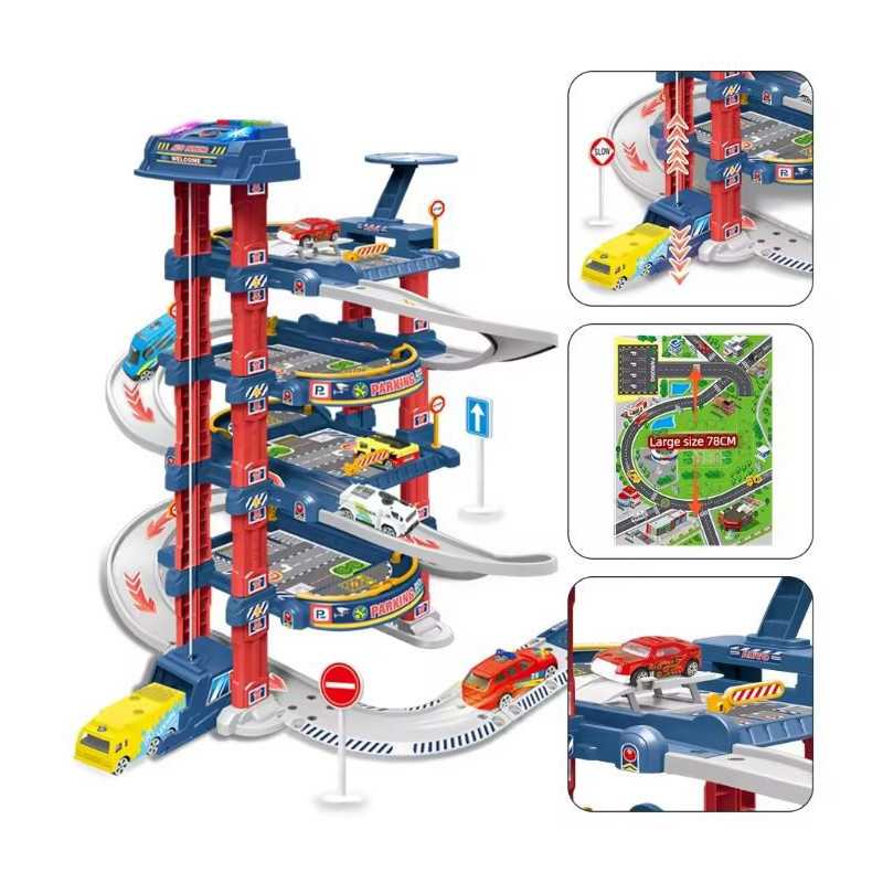 Parkoviště Extralink Kids, garáž s elektrickým výtahem pro hračky - Obrázek 3
